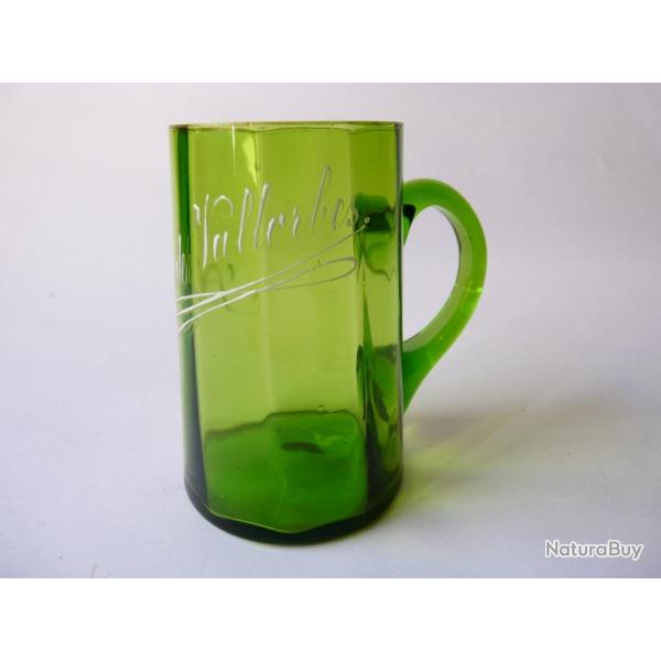 Verre souvenir maill  souvenir de Vallorbes