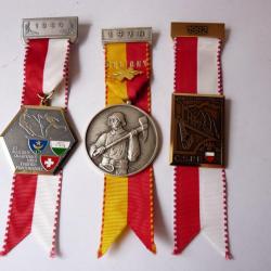 Médailles (3 ) Pompier