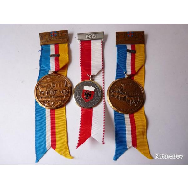 Mdailles (3 ) Pompier