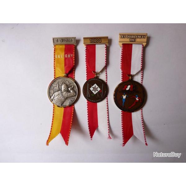 Mdailles (3 ) Pompier