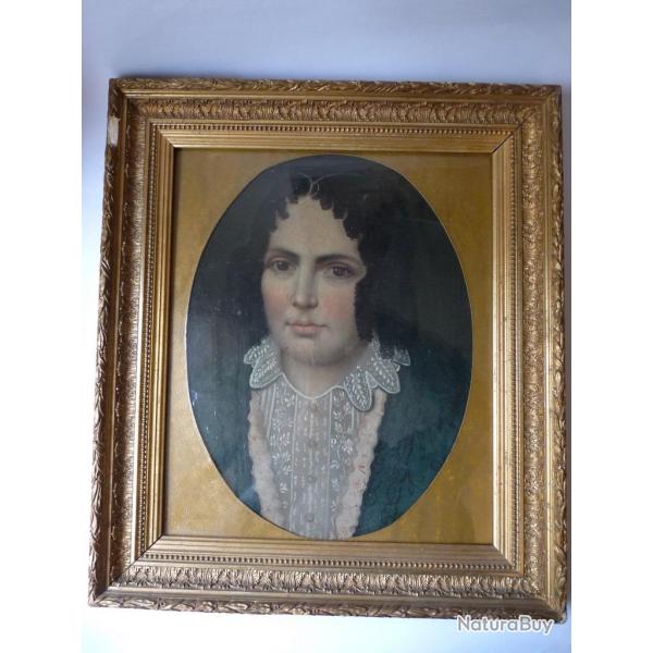 Peinture  l'huile sur toile  Portrait