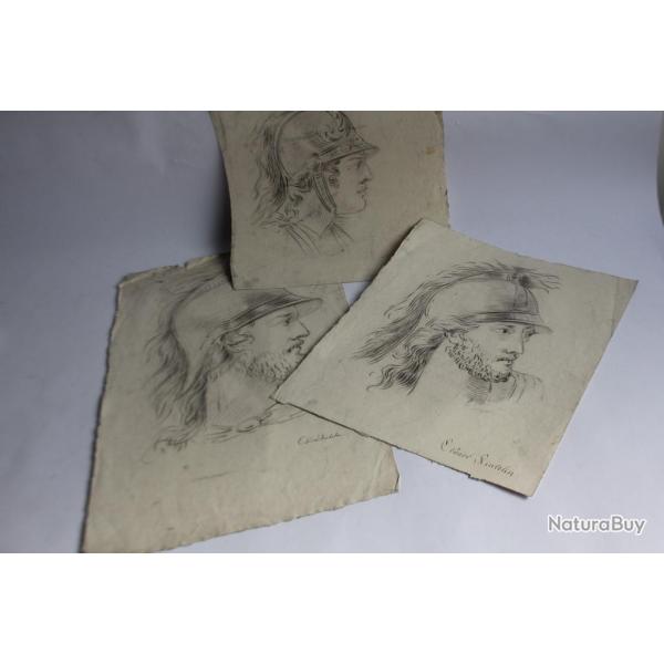 Dessins originaux Soldats romains Eduard Kinkelin