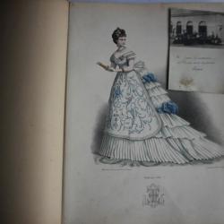 Recueil N°2 Robes de Bal 1886 Jean Couturier gravures dessins Mode
