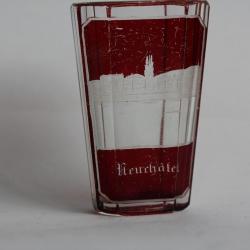 Verre souvenir Corcelles le Jorat 1803-1903 Suisse