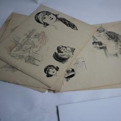 Anciens dessins originaux encre (57) Art deco