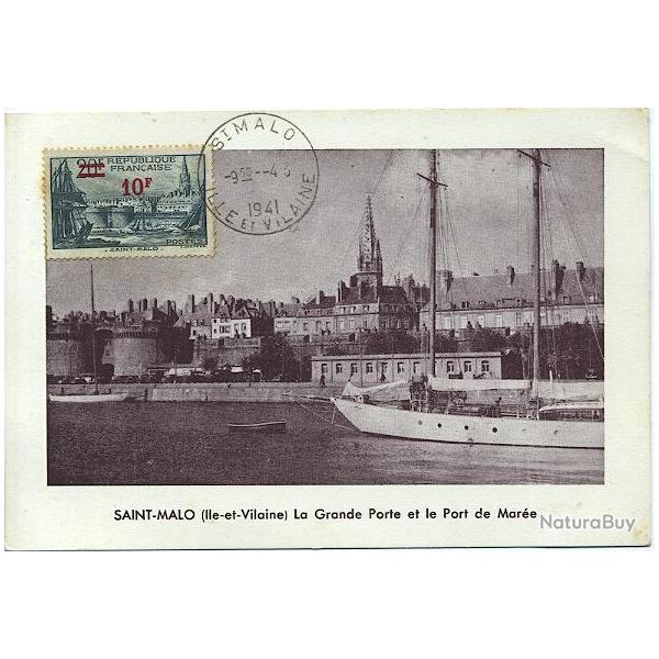 Carte-maximum France n 492 - Saint-Malo