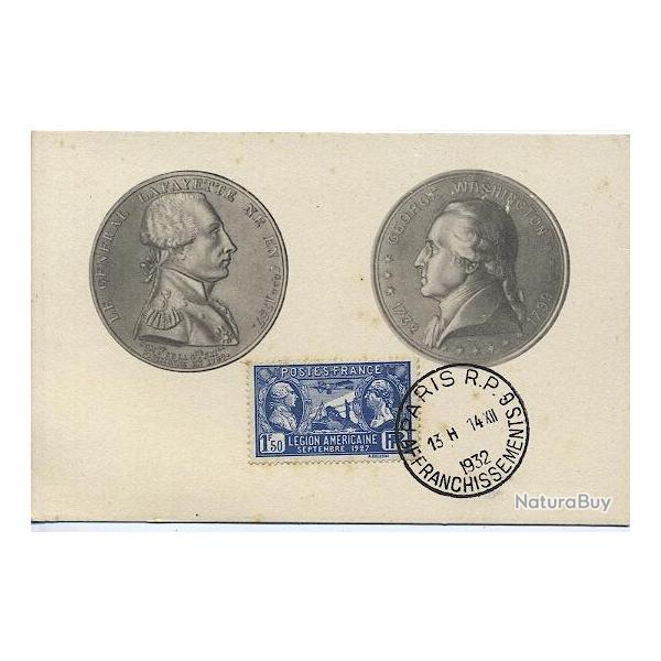 Carte-maximum France n 245 -  Lgion Amricaine
