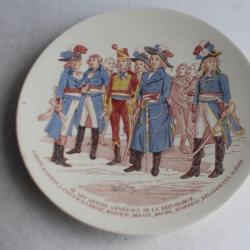 Assiette Sarreguemines grands généraux république N°:12 Carnot...
