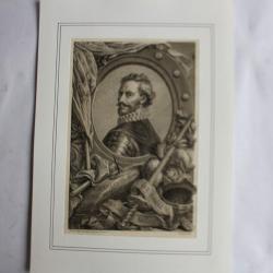 Gravure Charles III Duc de Bourbon XVIIIe siècle Miger Fragonard