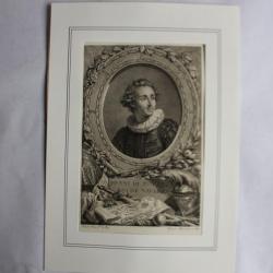 Gravure Henri de Bourbon Roi de Navarre XVIIIe siècle Miger Vincent