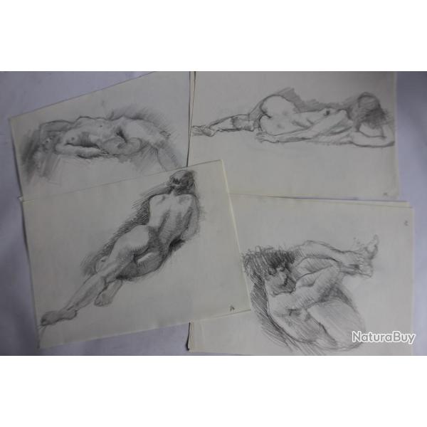 Dessins originaux femme nue REY rotique