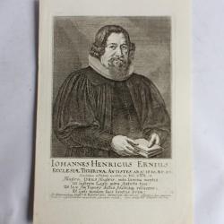 Gravure Johannes Henricus Ernius XVIIe Conrad Meyer Tigurine Zürich
