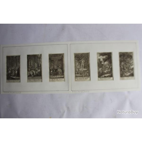 Gravures Molire thtre XVIIIe sicle
