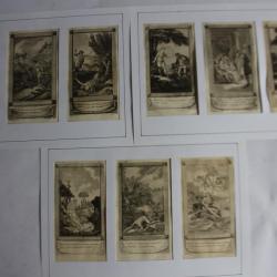 Neuf Gravures Monnet Letellier Dupré XVIIIe siècle