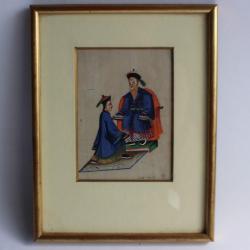 Peinture sur papier riz Chinois