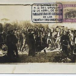 Carte-maximum Uruguay  n° 309 1925 Centenaire débarquement Lavalléja