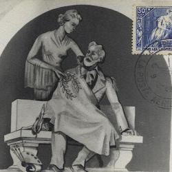 Carte-maximum France n° 307 - Pour les chomeurs intellectuels
