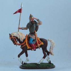 Soldat de plomb russe à cheval Sphere ????? Guerre contre les Tartares