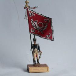 Soldat de plomb Porte drapeau Chasseurs à pied CBG Mignot