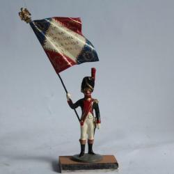 Soldat de plomb Porte drapeau Ier Régiment Garde de Paris Guy Renaud