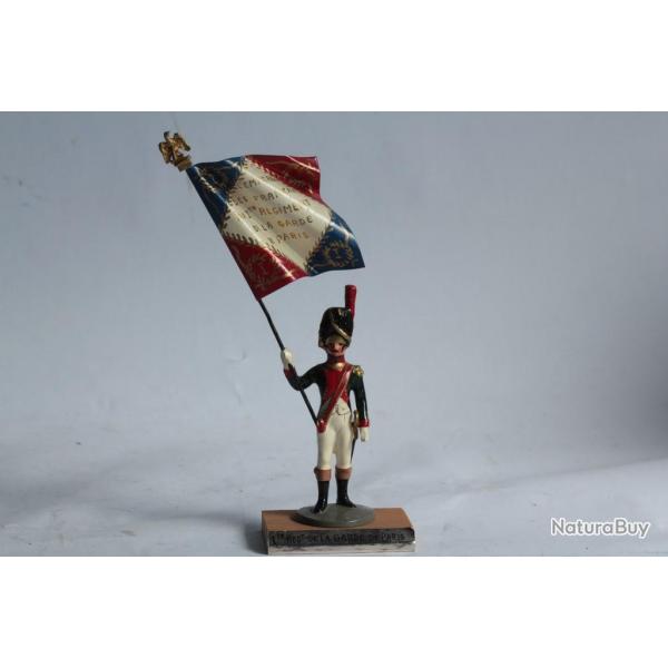 Soldat de plomb Porte drapeau Ier Rgiment Garde de Paris Guy Renaud