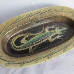 MENELIKA Plat céramique Lézard Suisse