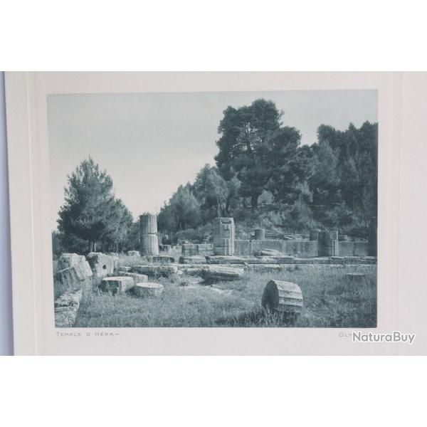 Fred BOISSONNAS Photo Hliogravure Temple d'Hra Olympie Grce