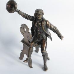 Bronze Personnage Tyrol Autriche signé M S