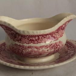 Saucière Terre de fer MASON'S Vista pink England Sauce boat
