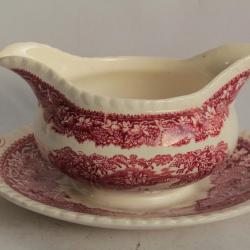 Saucière Terre de fer MASON'S Vista pink England Sauce boat