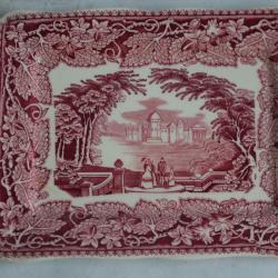 Plat rectangulaire Terre de fer MASON'S Vista pink England