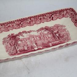 Plat rectangulaire Terre de fer MASON'S Vista pink England