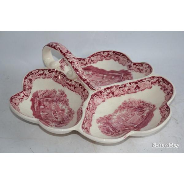 Plat mendiant Terre de fer MASON'S Vista pink England