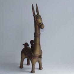 Ancien Cheval bronze cire perdue Inde