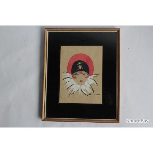 Tableau Peinture Dill Femme Art dco 1930