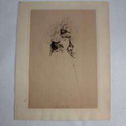 Héliogravure Paul César HELLEU Ma fille Ellen