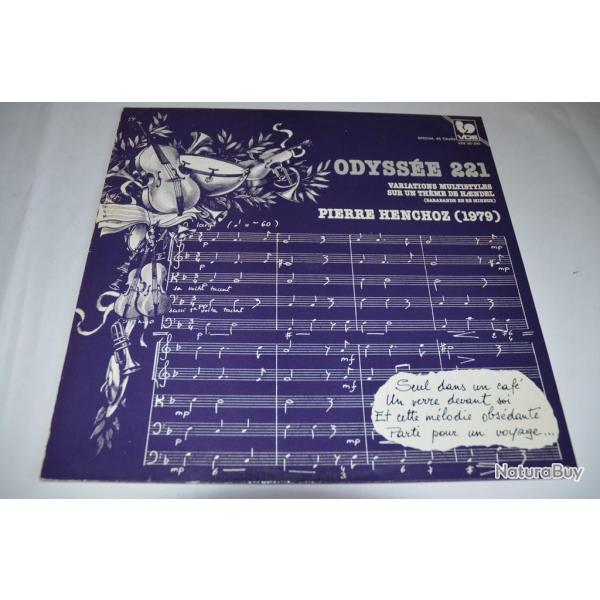 Vinyle spcial 45T Jazz Pierre Henchoz ?- Odysse 221