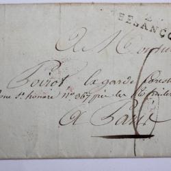 Pli marque postale cachet Besançon 1810