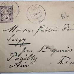 Timbres Suisse 15 cts type chiffre 1894