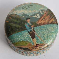 Boîte bonbons tôle sérigraphiée Aux spécialités de Cauterez Chez Jane