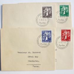 Série exposition nationale Suisse de Zurich Italien 1939 Premier jour