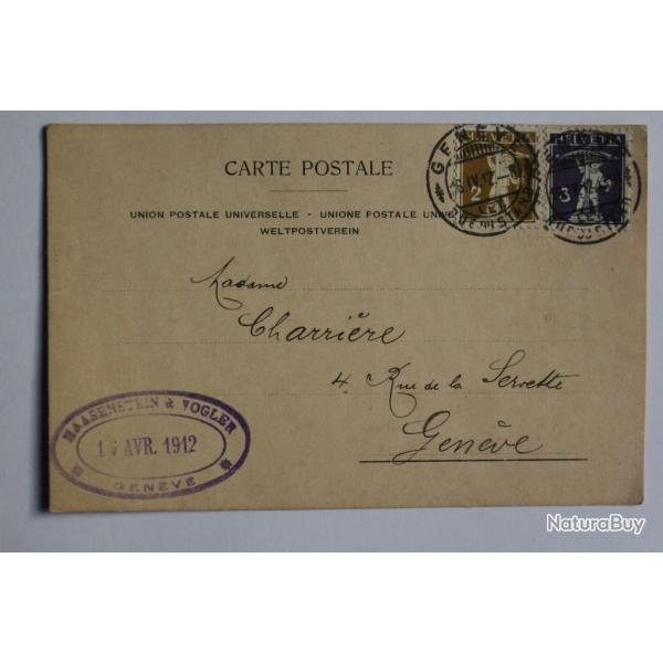 CPA Suisse Haasenstein & Vogler agence publicit 1912