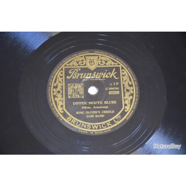 Vinyl 10 78T Jazz K. Oliver's Creole..-Dipper Mouth.../Canal Street...