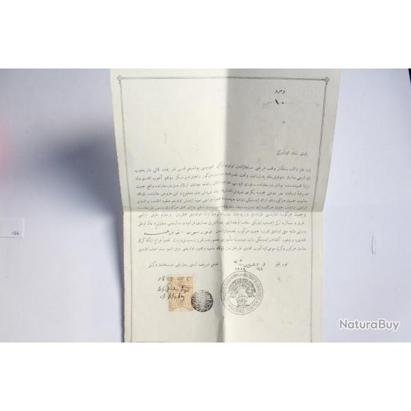 Lettre perse de l'union conomique orientale 1889