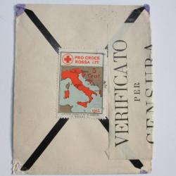Timbres Italie Pro Croce Rossa sur enveloppe 1916
