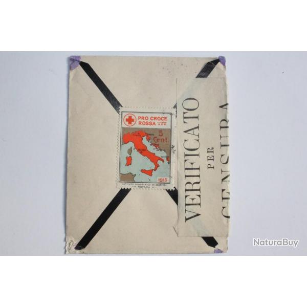 Timbres Italie Pro Croce Rossa sur enveloppe 1916