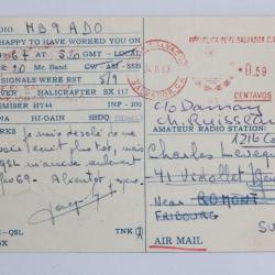 CPA Républica del salvador voyage par avion 1969