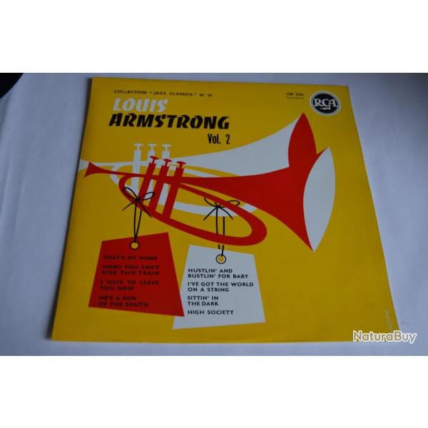 Vinyle 33T 1/3 Jazz  Louis Armstrong ?- Louis Armstrong Vol. 2