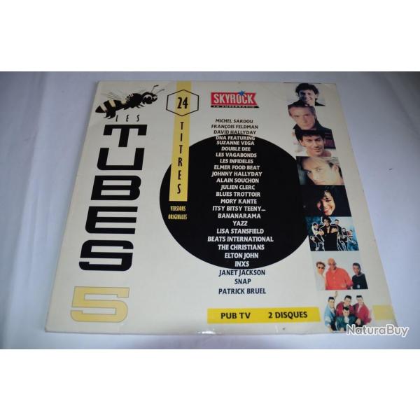 2 x Vinyles 33T Chanson Pop  Various ?- Les Tubes 5