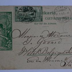 Entier postal Suisse jubilé de l'union postale 1900